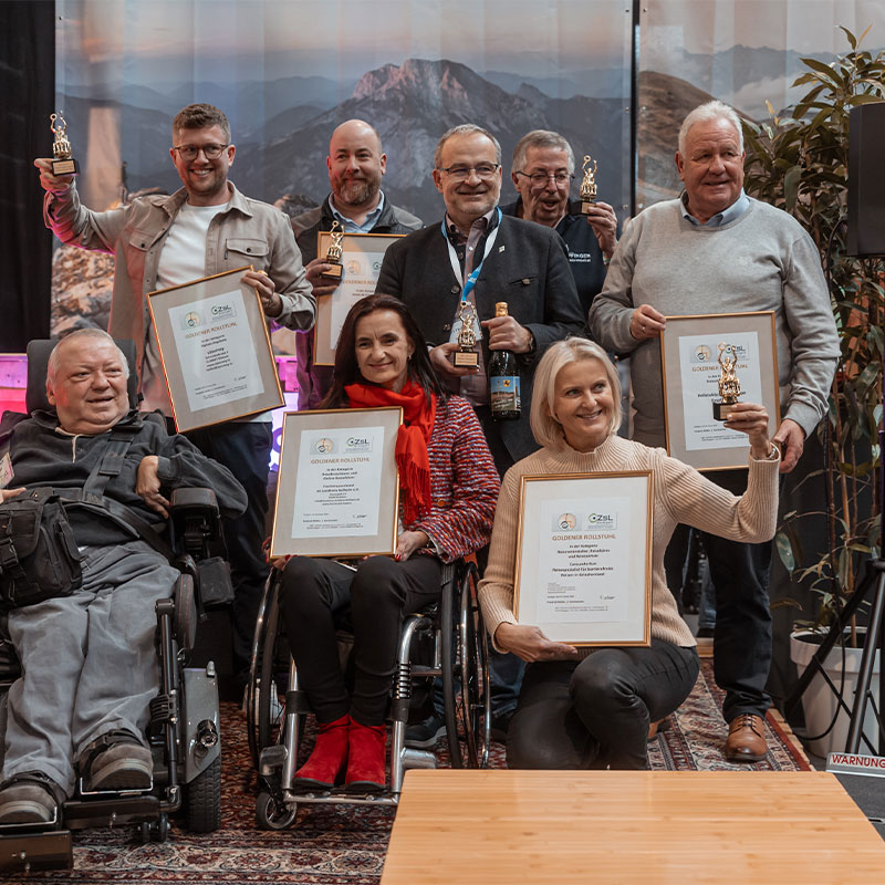 Die Preisträger des Goldenen Rollstuhls - Verleihung auf der CMT 2025