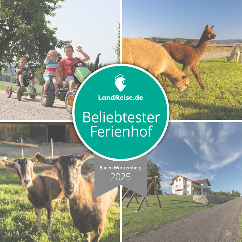  Bergferienhof aus Leutkirch-Diepoldshofen wiederholt ausgezeichnet