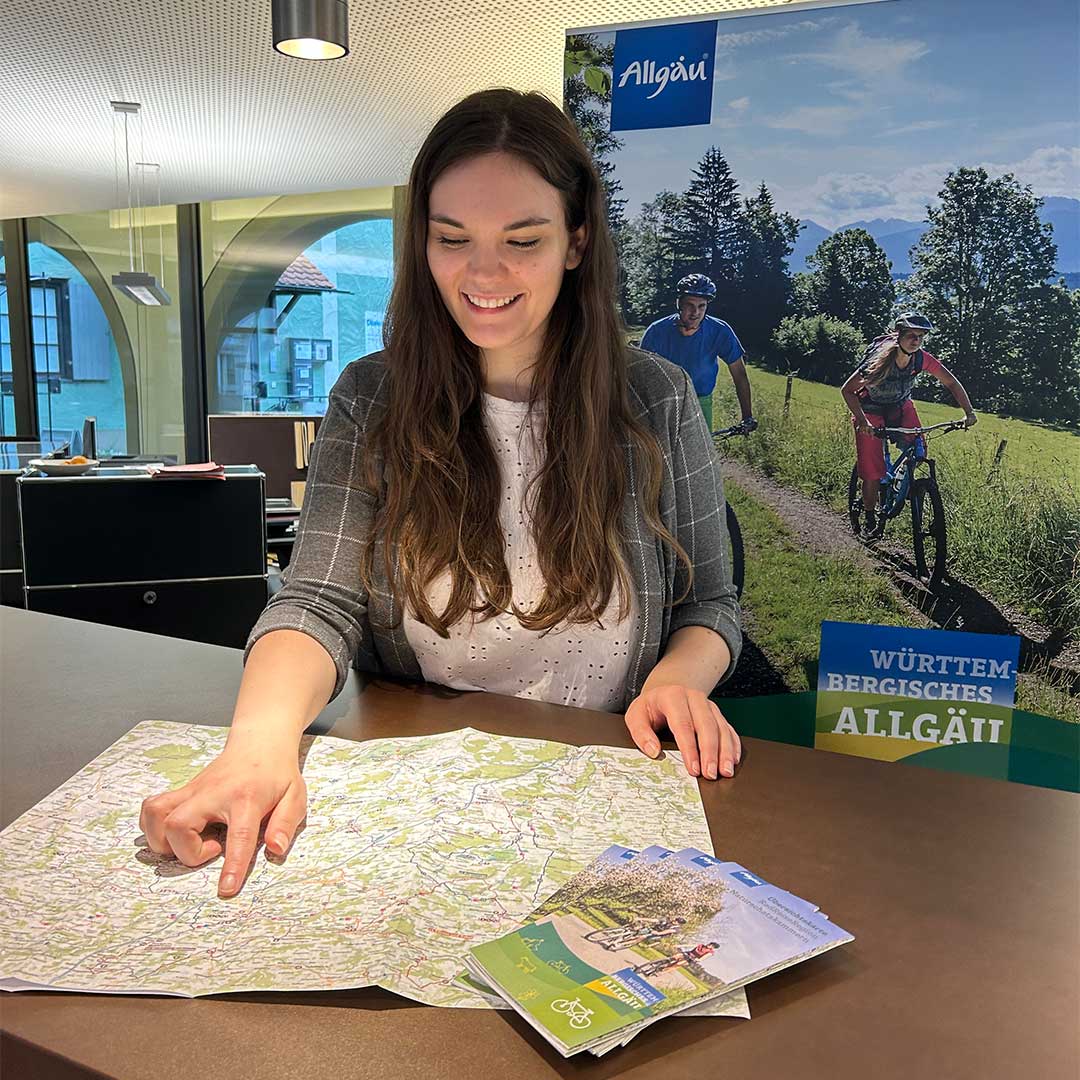 Neue Radkarte fürs Württembergische Allgäu